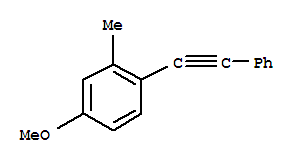 Benzene, 4-methoxy-2-methyl-1-(phenylethynyl)-(9ci)Structure,809231-58-1Structure Benzene, 4-methoxy-2-methyl-1-(phenylethynyl)-(9ci) Structure,809231-58-1Structure