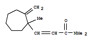 2-Propenamide,n,n-dimethyl-3-(1-methyl-2-methylenecycloheptyl)-(9ci)Structure,809237-40-9Structure 2-Propenamide,n,n-dimethyl-3-(1-methyl-2-methylenecycloheptyl)-(9ci) Structure,809237-40-9Structure