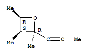 (9ci)-2,3,4-三甲基-2-(1-丙炔)-, (2alpha,3alpha,4alpha)-氧雜環(huán)丁烷結構式_81026-21-3結構式