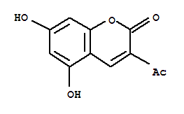 (9ci)-3-乙?；?5,7-二羥基-2H-1-苯并吡喃-2-酮結構式_810676-37-0結構式