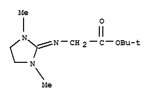 Glycine, n-(1,3-dimethyl-2-imidazolidinylidene)-, 1,1-dimethylethyl ester (9ci)Structure,815576-06-8Structure Glycine, n-(1,3-dimethyl-2-imidazolidinylidene)-, 1,1-dimethylethyl ester (9ci) Structure,815576-06-8Structure