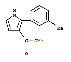 1H-pyrrole-3-carboxylicacid,2-(3-methylphenyl)-,methylester(9ci)Structure,816458-06-7Structure 1H-pyrrole-3-carboxylicacid,2-(3-methylphenyl)-,methylester(9ci) Structure,816458-06-7Structure