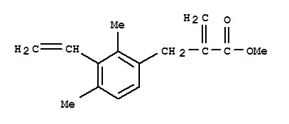 Benzenepropanoic acid, 3-ethenyl-2,4-dimethyl-alpha-methylene-, methyl ester (9ci)Structure,820965-00-2Structure Benzenepropanoic acid, 3-ethenyl-2,4-dimethyl-alpha-methylene-, methyl ester (9ci) Structure,820965-00-2Structure
