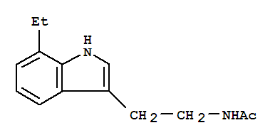 (9CI)-N-[2-(7-乙基-1H-吲哚-3-基)乙基]-乙酰胺結構式_823821-81-4結構式