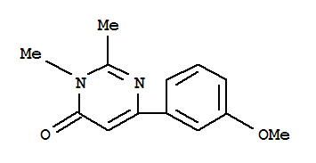 4(3H)-pyrimidinone,6-(3-methoxyphenyl)-2,3-dimethyl-(9ci)Structure,824391-88-0Structure 4(3H)-pyrimidinone,6-(3-methoxyphenyl)-2,3-dimethyl-(9ci) Structure,824391-88-0Structure