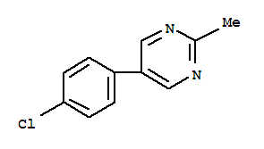 (9CI)-5-(4-氯苯基)-2-甲基嘧啶結(jié)構(gòu)式_82525-22-2結(jié)構(gòu)式