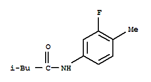 (9ci)-n-(3-氟-4-甲基苯基)-3-甲基-丁酰胺結構式_826996-18-3結構式