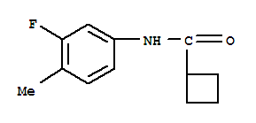 Cyclobutanecarboxamide,n-(3-fluoro-4-methylphenyl)-(9ci)Structure,826999-57-9Structure Cyclobutanecarboxamide,n-(3-fluoro-4-methylphenyl)-(9ci) Structure,826999-57-9Structure
