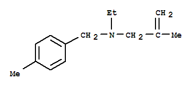 Benzenemethanamine, n-ethyl-4-methyl-n-(2-methyl-2-propenyl)-(9ci)Structure,827333-27-7Structure Benzenemethanamine, n-ethyl-4-methyl-n-(2-methyl-2-propenyl)-(9ci) Structure,827333-27-7Structure