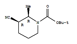 1-Piperidinecarboxylicacid,3-cyano-2-methyl-,1,1-dimethylethylester,(2r,3r)-rel-(9ci)Structure,828300-48-7Structure 1-Piperidinecarboxylicacid,3-cyano-2-methyl-,1,1-dimethylethylester,(2r,3r)-rel-(9ci) Structure,828300-48-7Structure
