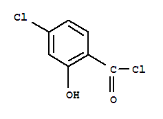 Benzoyl chloride, 4-chloro-2-hydroxy-(9ci) Structure,82944-13-6Structure