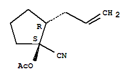 Cyclopentanecarbonitrile,1-(acetyloxy)-2-(2-propenyl)-,(1r,2s)-rel-(9ci)Structure,834885-59-5Structure Cyclopentanecarbonitrile,1-(acetyloxy)-2-(2-propenyl)-,(1r,2s)-rel-(9ci) Structure,834885-59-5Structure