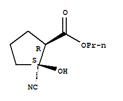 Cyclopentanecarboxylic acid,2-cyano-2-hydroxy-,propyl ester,(1r,2s)-(9ci)Structure,834886-23-6Structure Cyclopentanecarboxylic acid,2-cyano-2-hydroxy-,propyl ester,(1r,2s)-(9ci) Structure,834886-23-6Structure
