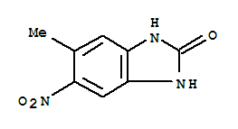 (9ci)-1,3-二氫-5-甲基-6-硝基-2H-苯并咪唑-2-酮結(jié)構(gòu)式_83573-62-0結(jié)構(gòu)式