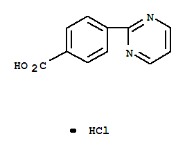 Benzoic acid,4-(2-pyrimidinyl)-,monohydrochloride (9ci)Structure,835923-23-4Structure Benzoic acid,4-(2-pyrimidinyl)-,monohydrochloride (9ci) Structure,835923-23-4Structure