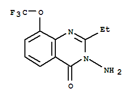 4(3H)-quinazolinone,3-amino-2-ethyl-8-(trifluoromethoxy)-Structure,848027-65-6Structure 4(3H)-quinazolinone,3-amino-2-ethyl-8-(trifluoromethoxy)- Structure,848027-65-6Structure