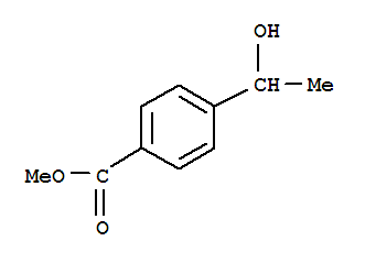 4-(1-羥基乙基)苯甲酸甲酯結(jié)構(gòu)式_84851-56-9結(jié)構(gòu)式