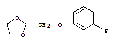 2-(3-氟-苯氧基甲基)-[1,3]二氧雜烷結構式_850348-80-0結構式