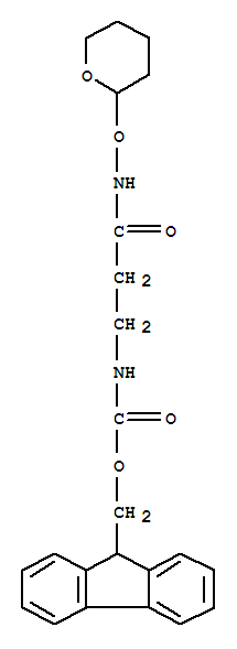 N-(2H-3,4,5,6-四氫吡喃-2-基氧基)-3-[(芴-9-基甲氧基)羰基氨基]丙酰胺結構式_850349-60-9結構式