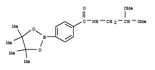 N-(2,2-二甲氧基乙基)-4-(4,4,5,5-四甲基-[1,3,2]二噁硼烷-2-基)-苯甲酰胺結(jié)構(gòu)式_850411-06-2結(jié)構(gòu)式