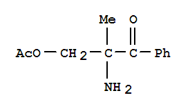 1-Propanone,3-(acetyloxy)-2-amino-2-methyl-1-phenyl-Structure,851746-65-1Structure 1-Propanone,3-(acetyloxy)-2-amino-2-methyl-1-phenyl- Structure,851746-65-1Structure