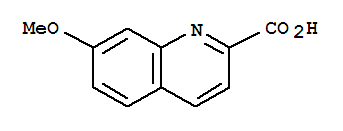 7-甲氧基-2-喹啉羧酸結構式_852402-71-2結構式