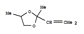 1,3-Dioxolane,2,4-dimethyl-2-(2-methylpropenyl)-(4ci)Structure,854387-17-0Structure 1,3-Dioxolane,2,4-dimethyl-2-(2-methylpropenyl)-(4ci) Structure,854387-17-0Structure