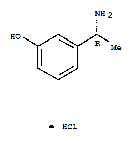 (R)-3-(1-氨基乙基)苯酚鹽酸鹽結構式_856563-08-1結構式