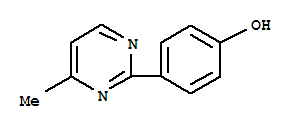 Phenol ,4-(4-methyl-2-pyrimidinyl)-(9ci)Structure,856906-00-8Structure Phenol ,4-(4-methyl-2-pyrimidinyl)-(9ci) Structure,856906-00-8Structure