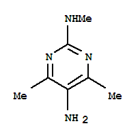 (5CI)-5-氨基-4,6-二甲基-2-甲基氨基嘧啶結(jié)構(gòu)式_856973-51-8結(jié)構(gòu)式