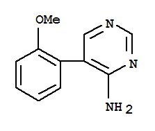 (5CI)-4-氨基-5-[o-甲氧基苯基]-嘧啶結(jié)構(gòu)式_856974-25-9結(jié)構(gòu)式