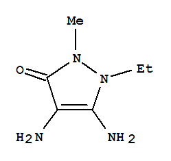 3H-pyrazol-3-one,4,5-diamino-1-ethyl-1,2-dihydro-2-methyl-Structure,857036-13-6Structure 3H-pyrazol-3-one,4,5-diamino-1-ethyl-1,2-dihydro-2-methyl- Structure,857036-13-6Structure