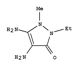3H-pyrazol-3-one,4,5-diamino-2-ethyl-1,2-dihydro-1-methyl-Structure,857036-14-7Structure 3H-pyrazol-3-one,4,5-diamino-2-ethyl-1,2-dihydro-1-methyl- Structure,857036-14-7Structure