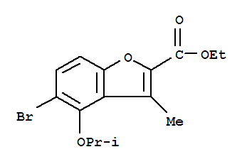 Ethyl 5-bromo-4-isopropoxy-3-methylbenzofuran-2-carboxylateStructure,857081-69-7Structure Ethyl 5-bromo-4-isopropoxy-3-methylbenzofuran-2-carboxylate Structure,857081-69-7Structure