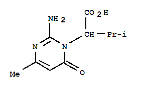 1(6H)-pyrimidineacetic acid,2-amino--alpha--isopropyl-4-methyl-6-oxo-(5ci)Structure,857409-62-2Structure 1(6H)-pyrimidineacetic acid,2-amino--alpha--isopropyl-4-methyl-6-oxo-(5ci) Structure,857409-62-2Structure