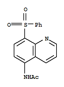Quinoline, 5-acetamido-8-(phenylsulfonyl)- (4ci)Structure,858277-12-0Structure Quinoline, 5-acetamido-8-(phenylsulfonyl)- (4ci) Structure,858277-12-0Structure