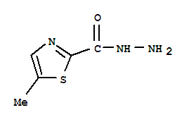 5-甲基噻唑-2-碳酰肼結(jié)構(gòu)式_858486-43-8結(jié)構(gòu)式