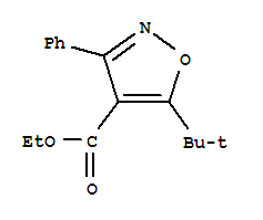 Ethyl 5-(2-methyl-2-propanyl)-3-phenyl-1,2-oxazole-4-carboxylateStructure,858490-10-5Structure Ethyl 5-(2-methyl-2-propanyl)-3-phenyl-1,2-oxazole-4-carboxylate Structure,858490-10-5Structure