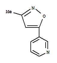 Pyridine, 3-(3-methyl-5-isoxazolyl)-(9ci)Structure,85903-38-4Structure Pyridine, 3-(3-methyl-5-isoxazolyl)-(9ci) Structure,85903-38-4Structure