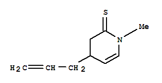 3,4-二氫-1-甲基-4-(2-丙烯-1-基)-2(1H)-吡啶硫酮結(jié)構(gòu)式_859845-77-5結(jié)構(gòu)式
