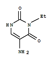 (1CI)-5-氨基-3-乙基尿嘧啶結構式_860574-41-0結構式