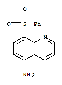 (4CI)-5-氨基-8-(苯基磺?；?-喹啉結(jié)構(gòu)式_861038-22-4結(jié)構(gòu)式