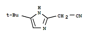 5-(1,1-二甲基乙基)-1H-咪唑-2-乙腈結(jié)構(gòu)式_863399-52-4結(jié)構(gòu)式