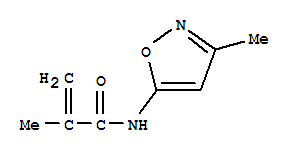 2-Propenamide,2-methyl-n-(3-methyl-5-isoxazolyl)-(9ci)Structure,86685-07-6Structure 2-Propenamide,2-methyl-n-(3-methyl-5-isoxazolyl)-(9ci) Structure,86685-07-6Structure