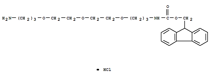1-(9-Fluorenylmethyloxycarbonyl-amino)-4,7,10-trioxa-13-tridecanamine hydrochlorideStructure,868599-75-1Structure 1-(9-Fluorenylmethyloxycarbonyl-amino)-4,7,10-trioxa-13-tridecanamine hydrochloride Structure,868599-75-1Structure
