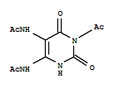 (5CI)-5,6-二乙酰氨基-3-乙酰基-尿嘧啶結(jié)構(gòu)式_873376-13-7結(jié)構(gòu)式