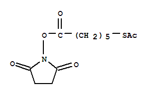 6-(乙酰基硫代)-己酸 2,5-二氧代-1-吡咯烷基酯結(jié)構(gòu)式_874743-76-7結(jié)構(gòu)式