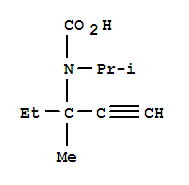 Isopropyl(3-methyl-1-pentyn-3-yl)carbamic acidStructure,875253-97-7Structure Isopropyl(3-methyl-1-pentyn-3-yl)carbamic acid Structure,875253-97-7Structure