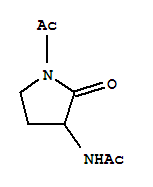 N-(1-acetyl-2-oxo-3-pyrrolidinyl)acetamideStructure,879278-44-1Structure N-(1-acetyl-2-oxo-3-pyrrolidinyl)acetamide Structure,879278-44-1Structure