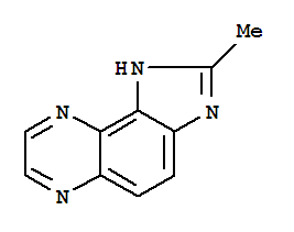 1H-imidazo[4,5-f]quinoxaline,2-methyl-(9ci) Structure,87967-72-4Structure